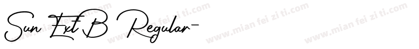 Sun ExtB Regular字体转换